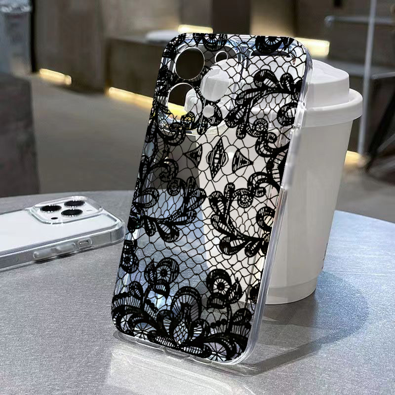 Trendy Black Lace Flower Patte - Xiaomi Poco X6 评论和价格