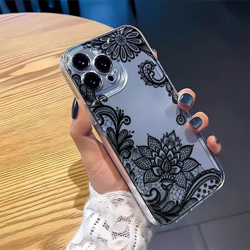 Trendy Black Lace Flower Patte - Xiaomi Poco X6 评论和价格