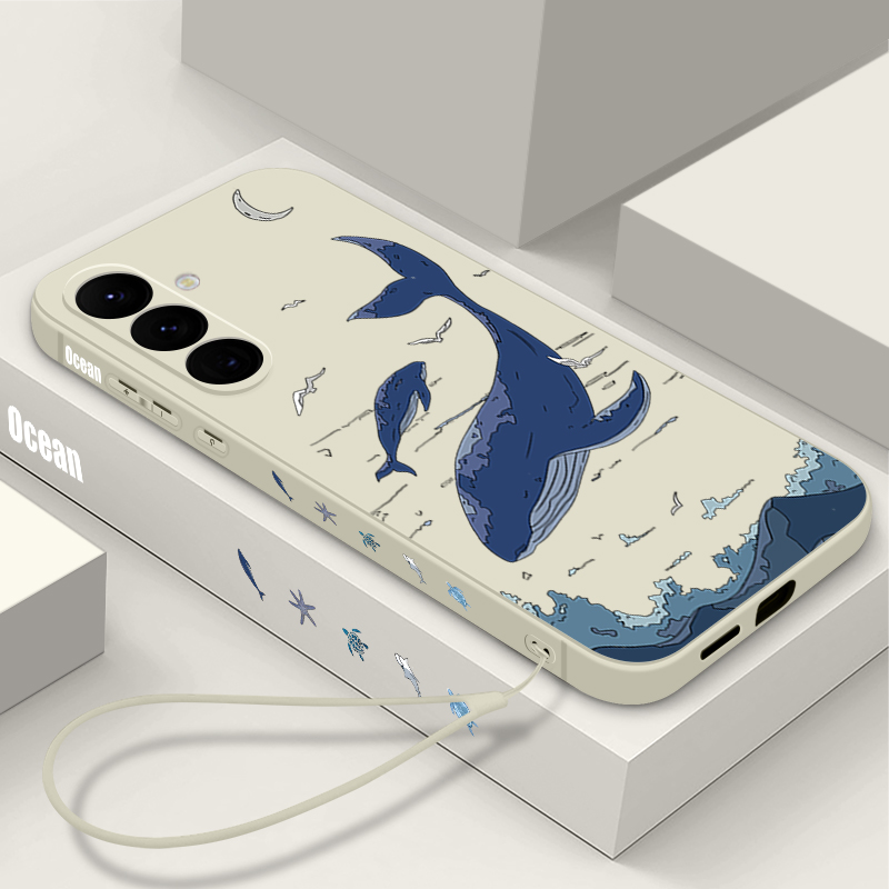 Whales Phone Case For Samsung  - Samsung Galaxy A55 评论和价格