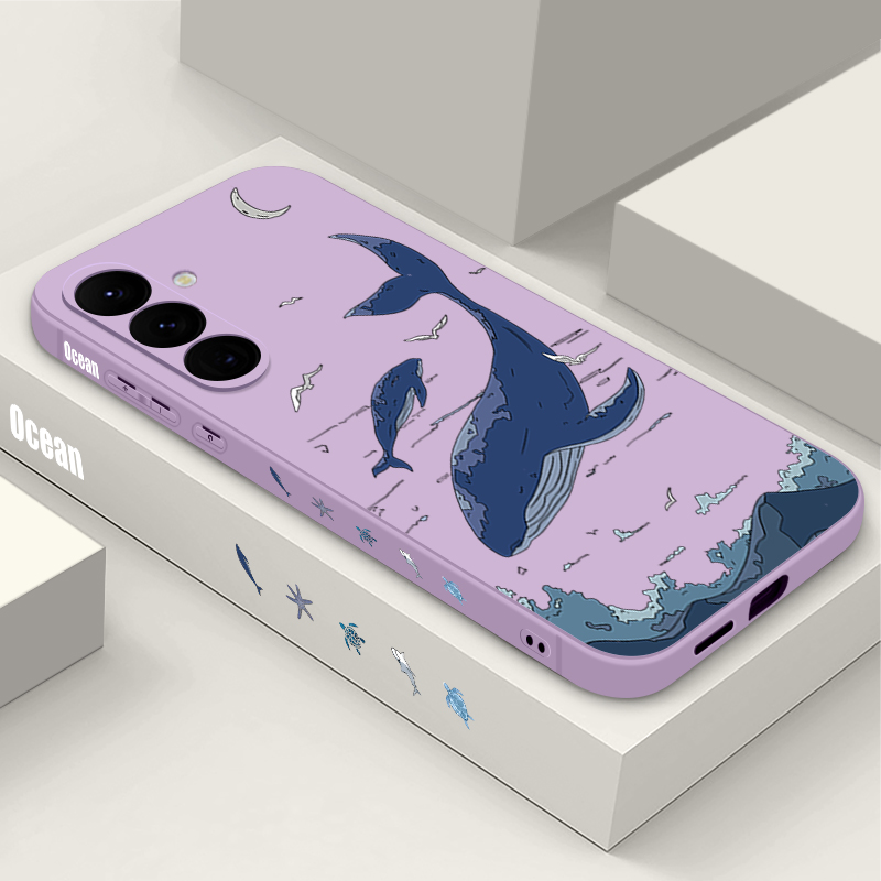 Whales Phone Case For Samsung  - Samsung Galaxy A55 评论和价格