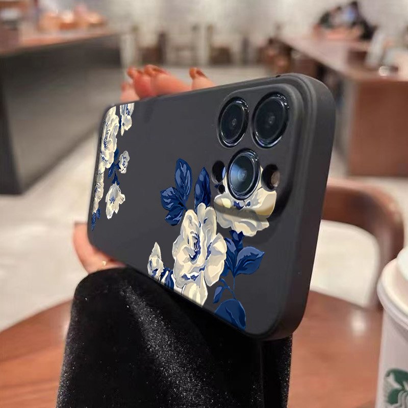 Blue and White Flower Phone Ca - Samsung Galaxy A55 评论和价格