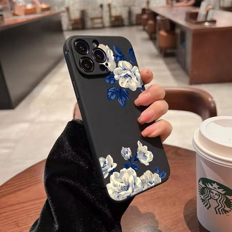 Blue and White Flower Phone Ca - Samsung Galaxy A55 评论和价格